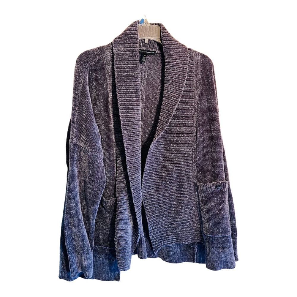 ‼️MOVING SALE‼️White House Black Market Gray Open Cardigan Sweater Size XL